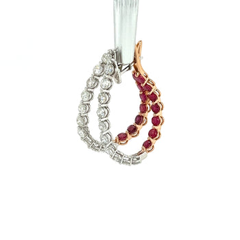 Inside Out Ruby and Diamond Hoop Earrings – Assay Jewelers