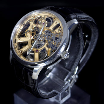 Maurice Lacroix Masterpiece MP7228 Gold-Tone Skeleton Dial Watch – Assay Jewelers