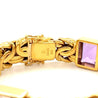 Multi Gem Byzantine Chain Bracelet and Necklace Set in 18k Gold