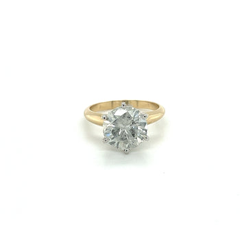 Natural 3.51 Carat Round Cut Diamond Solitaire Engagement Ring – Assay Jewelers