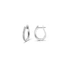 Natural 4/10 CTTW Diamond Hoop Earrings in 14K Solid Gold