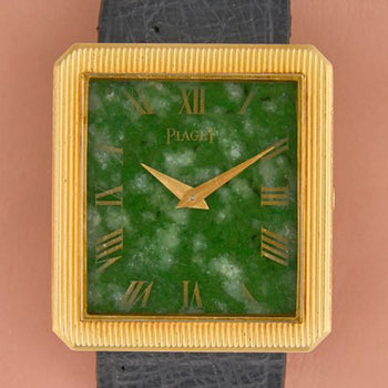 Piaget Protocole Jade Dial 18K Gold 25mm Vintage Watch – Assay Jewelers