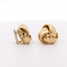 Roberto Coin Knot 18K Yellow Gold Stud Earrings Clip On Lever Backs