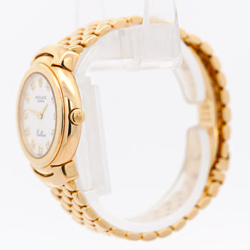 Rolex Cellini 18K Gold 26mm Quartz With Diamond Hour Marker Watch – Assay Jewelers