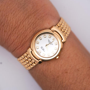 Rolex Cellini 18K Gold 26mm Quartz With Diamond Hour Marker Watch – Assay Jewelers