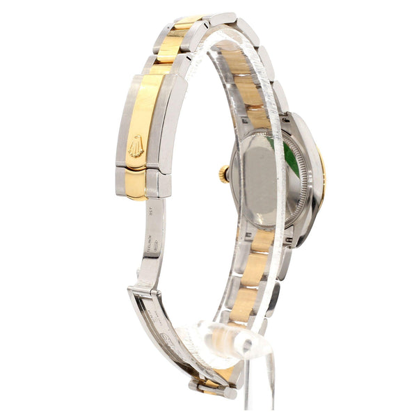 Rolex Datejust 31mm Silver Diamond Dial Two-Tone Yellow Gold Steel Watch