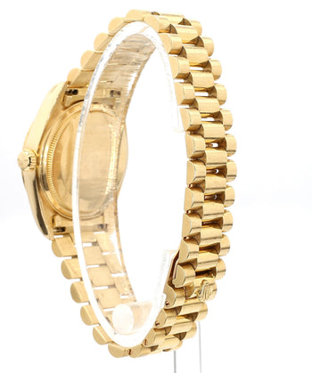 Rolex Day-Date 36mm 18038 Night Blue Diamond Dial 18K Gold Watch – Assay Jewelers