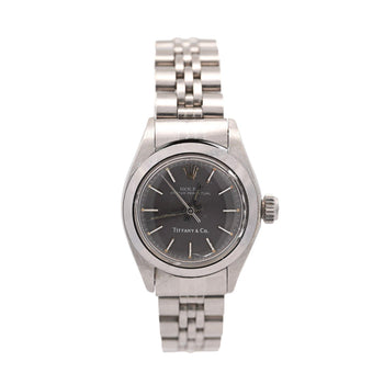 Rolex For Tiffany & Co. Oyster Perpetual 6718 24mm Steel Watch – Assay Jewelers