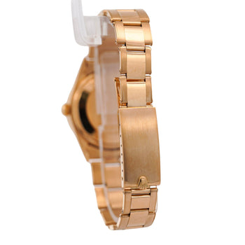 Rolex OP Date 1501 34mm 18K Gold Black Gloss Dial Watch – Assay Jewelers