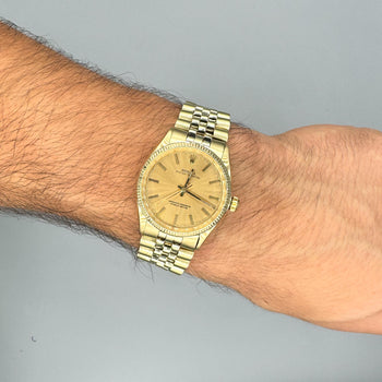 Rolex Oyster 1005 Champagne Dial Gold Vintage Watch – Assay Jewelers
