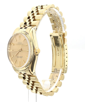 Rolex Oyster 1005 Champagne Dial Gold Vintage Watch – Assay Jewelers