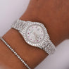 Rolex Platinum DateJust Presidential 15 Carat Diamond 26mm Watch