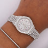 Rolex Platinum DateJust Presidential 15 Carat Diamond 26mm Watch