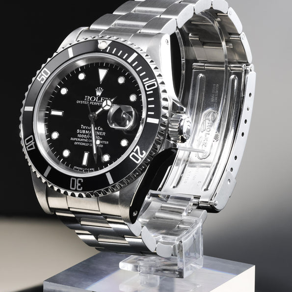 Rolex Submariner Tiffany & Co Dial 1680 Steel Automatic Date Watch