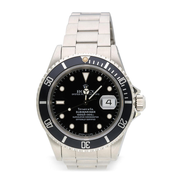 Rolex Submariner Tiffany & Co Dial 1680 Steel Automatic Date Watch