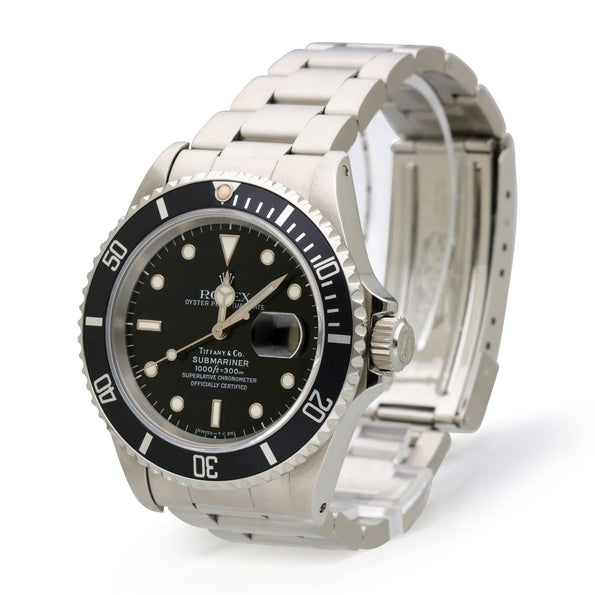 Rolex Submariner Tiffany & Co Dial 1680 Steel Automatic Date Watch