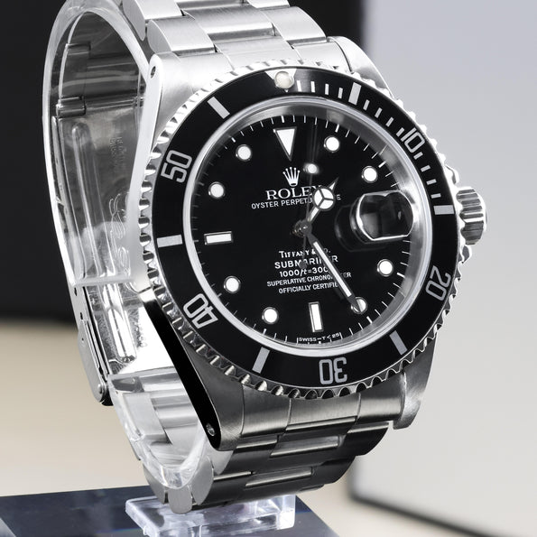 Rolex Submariner Tiffany & Co Dial 1680 Steel Automatic Date Watch