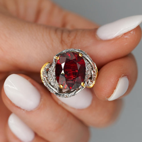 Schlumberger For Tiffany & Co. No Heat 6 Carat Ruby and Diamond Ring