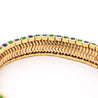 Tiffany & Co Green and Blue Enamel in 18K Yellow Gold Vintage Bracelet