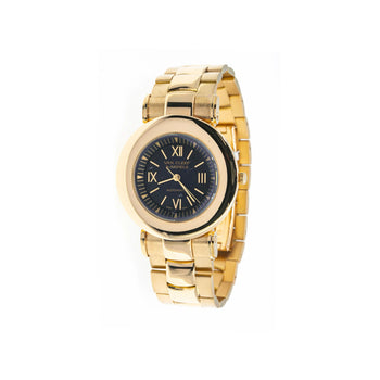 Montre automatique Van Cleef & Arpels en or 18K, cadran noir 37 mm, bracelet en or – Assay Jewelers