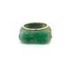 Vintage 14K ذهب أصفر قابل للفصل محفور Jadeite Jade Ring