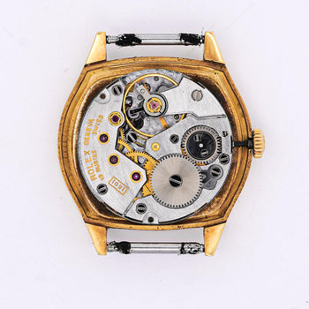 Vintage 18K Yellow Gold Rolex Cellini 27mm Dial Manual Winding Watch Face – Assay Jewelers