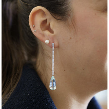 Vintage 26 CTTW Aquamarine, Kunzite & Diamond Detachable Mix/Match Earrings – Assay Jewelers