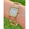 Vintage Cartier Square Link Watch in 14k gold - 21mm - Laides