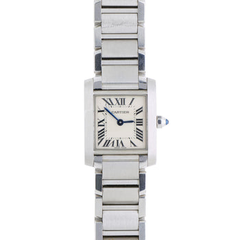 Vintage Cartier Tank Francaise W51008Q3 Silver Dial Steel Quartz Watch 20x25mm – Assay Jewelers