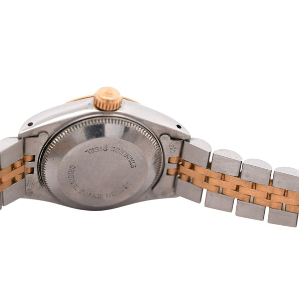 Vintage Rolex Datejust 26mm Two Tone 18K Gold Steel Fluted Bezel Jubilee Watch
