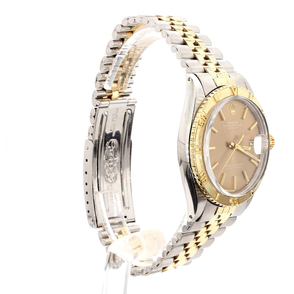 Vintage Rolex Datejust Thunderbird Turn-O-Graph Two Tone Gold Steel Watch