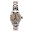 Vintage Rolex Oysterdate Precision 6406 Steel Cream Dial 1960s 24mm Ladies Watch