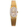Vintage Rolex Precision 14K Yellow Gold Diamond Bezel Oval Manual Wind Watch