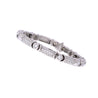 Vintage Suna Signed 7 carat Natural Diamond and Platinum Bracelet, 7 inches, 6mm