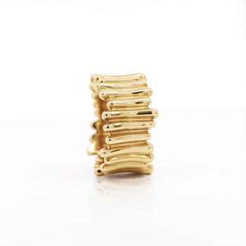 Vintage Tiffany & Co. Ribbed 18K Gold Ring & Earring Jewelry Set – Assay Jewelers