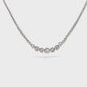 5.5 Carat Diamond White Gold Graduated Riviera Cupcake Tennis Necklace